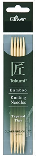 Clover 3791 Nadelspiel Bambus Takumi 12,5 cm, 2 mm von Clover