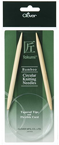 Clover 3997 Rundstricknadel Bambus Takumi 120 cm, 9 mm von Clover