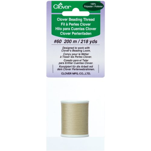 Clover 9913 Perlengarn, 60/218 Yard, beige von Clover