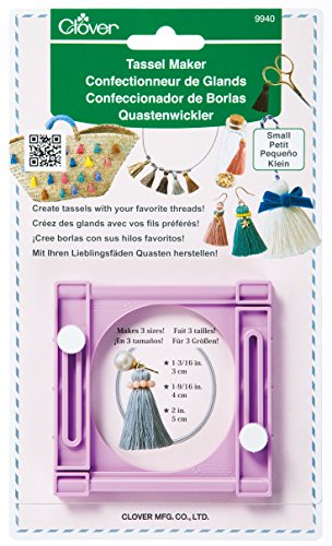 Clover Quastenwickler / VE3 klein Tassel Maker, Plastic, Violett, Eine Grösse von Clover