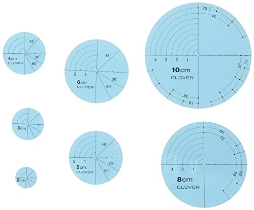 clover Circular Templates for Drawing Quilting Lines von Clover