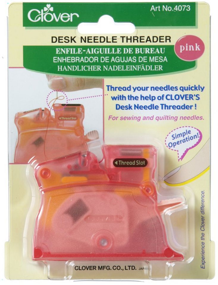 Clover Nähnadeln Tisch-Nadeleinfädler Profi in verschiedenen Farben von Clover