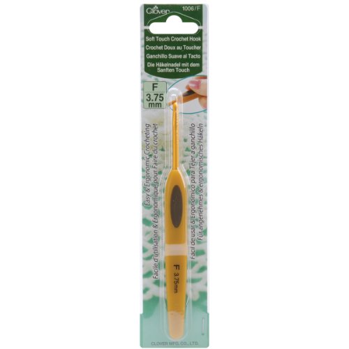 Clover Soft Touch Crochet Hook-Size F6/3.75mm von Clover