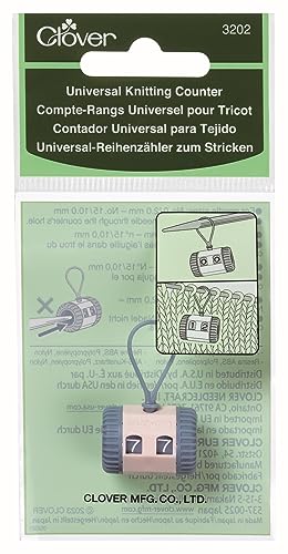 Clover Universal-Reihenzähler, Pfirsich und Grau von Clover