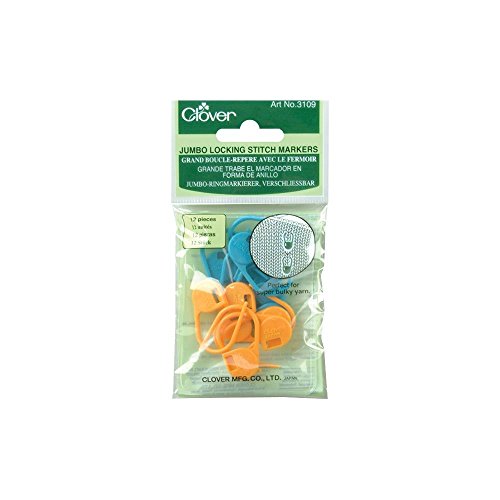 Jumbo Locking Stitch Markers by Clover Knitting Accessories von Clover