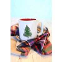 Weihnachtsbaum Becher - Keramik Urlaub Kaffeebecher von CloversandClay
