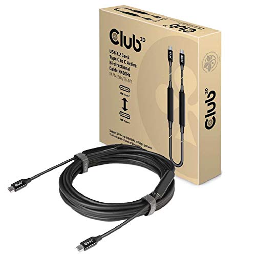 Club 3D CAC-1535 USB 3.2 GEN 2 Type-C to C Active BI-Directional Cable 8K60HZ Data 10GBPS and PD Club 3D CAC-1535 USB 3.2 GEN 2 Type-C to C Active BI-Directional Cable 8K60HZ Data 10GBPS and PD von Club 3D