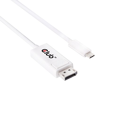 Club 3D Kabel USB 3.1 Typ C > DP 1.2a 4K60Hz UHD 1,2meter CAC-1517 weiß von Club 3D