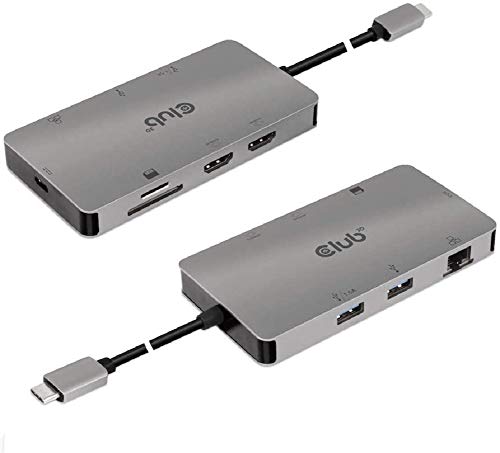 Club 3D USB 3.2 GEN1 USB 3.2 Gen1 Typ-C 8-in-1 Hub PD Charging, CSV-1593 von Club 3D