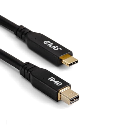 Club3D CAC-1561 USB Typ-C auf MiniDisplayPort DP40 bidirektionales VESA zertifiziertes Kabel 2m von Club 3D