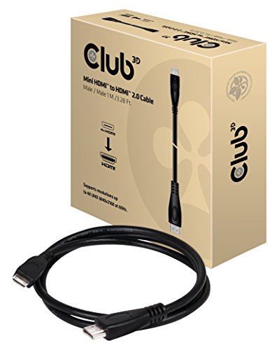 Club3D Kabel Mini-HDMI > HDMI 2.0 1m 4K@60Hz St/St retail von Club 3D