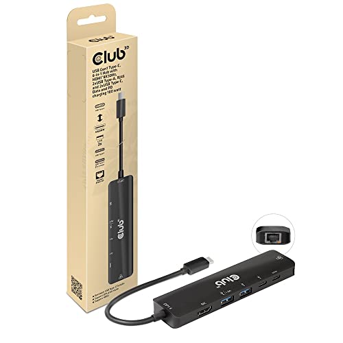 Club3D USB Type-C 3.2 6-in-1 Hub HDMI™8K30Hz PD 100 Watt von Club 3D
