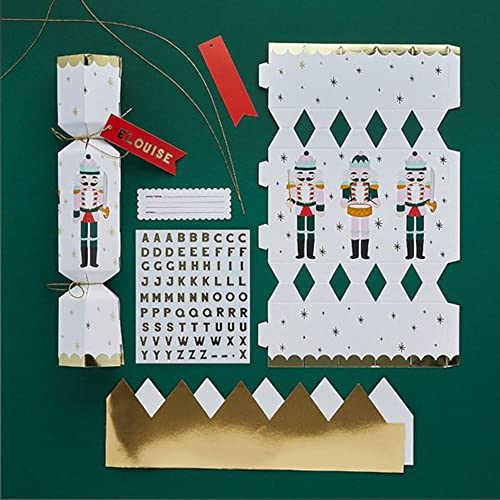 6 Personalisierbare Nussknacker Weihnachten DIY Knallbonbons Festliche Handwerk Nussknacker Geschirr Gefälligkeiten Traditionelle Tisch Partyware von Club Green