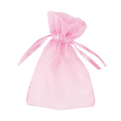 Club Green Organza Tasche, pink, 100 x 75 mm, 10 Stück von Club Green