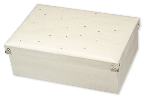 Club Green Satin/Diamant Keepsake Box, Elfenbein, 300 x 200 x 100 mm von Club Green