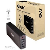 Club3D USB-Ladestation Steckdose USB-C® Buchse, USB 2.0 Buchse A von Club3D