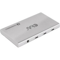 Club3D CSV-1580 USB-C® (USB 3.2 Gen 2) Multiport Hub Silber von Club3D