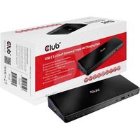 Club3D USB-C® Notebook Dockingstation USB-C™ 3.2 Gen1 Universal Triple 4K Charging Dock Passend f von Club3D