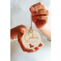 Die Erste Weihnachtskugel Des Welpen. Der Ultimative Mutt Hund Weihnachtsbaum Dekoration von CluckingBelleDesigns