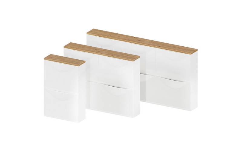 Clutter Cover Abdeckplatte für Trones Schuhschrank, Holzplatte im Stil Eiche, Deckplatte zum Auflegen von Clutter Cover