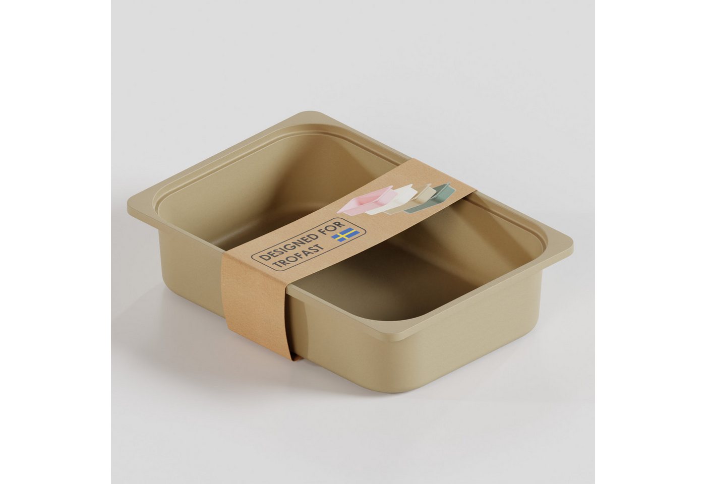 Clutter Cover Aufbewahrungsbox "TRÖVI" (Box passend für Trofast Regale, Kiste aus Kunststoff in verschiedenen Farben, Spielzeugkiste) von Clutter Cover