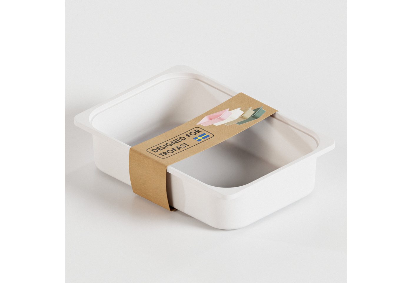 Clutter Cover Aufbewahrungsbox "TRÖVI" (Box passend für Trofast Regale, Kiste aus Kunststoff in verschiedenen Farben, Spielzeugkiste) von Clutter Cover