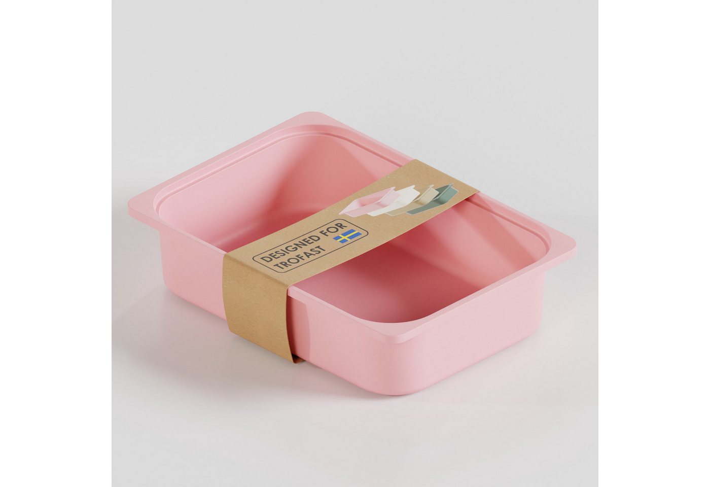 Clutter Cover Aufbewahrungsbox "TRÖVI" (Box passend für Trofast Regale, Kiste aus Kunststoff in verschiedenen Farben, Spielzeugkiste) von Clutter Cover