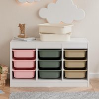 Box "Trövi" Für Ikea Trofast Regal 42x30x10cm in Weiß, Beige, Rosa, Eukalyptus - Aufbewahrungsbox Aus Kunststoff Spielzeug Uvm Box "Trövi" Für Ikea Trofast Regal 42x30x10cm in Weiß, Beige, Rosa, Eukalyptus - Aufbewahrungsbox Aus Kunststoff Spielzeug Uvm von ClutterCover