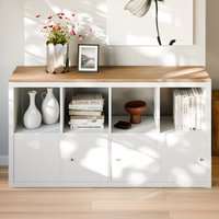 Holzplatte Für 4Er Ikea Kallax Regal, Eiche - Deckplatte, Holzbrett Würfelregal Mit Vier Fächern Breite, 146, 7 X 39, 2 1, 9cm von ClutterCover