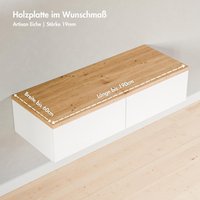 Holzplatte Nach Maß, Deckplatte Im Stil Artisan Eiche - 19mm Stark, Länge Bis 190cm, Breite 60cm, Z.b. Für Ikea Möbel von ClutterCover