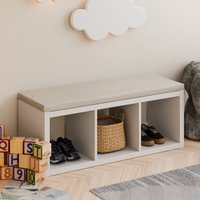 Sitzauflage Für 3Er Kallax Regal Von Ikea Mit Abnehmbarem Bezug in Grau Oder Beige - Sitzkissen, Auflage Sitzbank, 111 X 39 4cm von ClutterCover