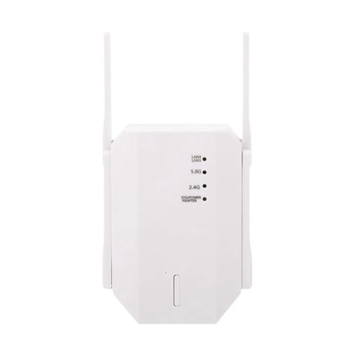Clyictz 1200M WLAN-Repeater Drahtloser WLAN-Signal-Extender 5G-NetzwerkverstäRker Langstrecken-WLAN-Router EU-Stecker von Clyictz