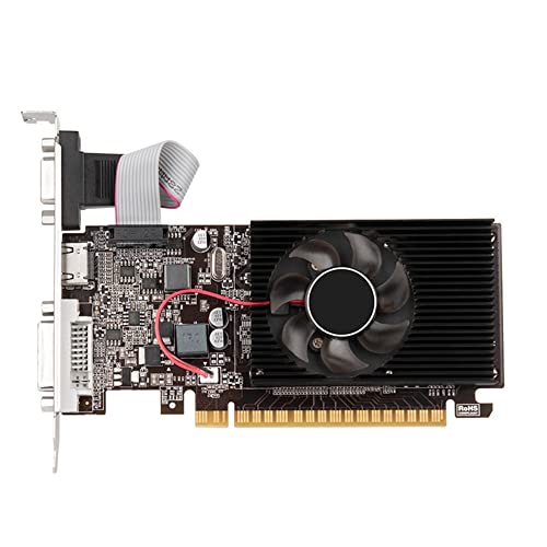 Clyictz Kleine Chassis-Grafikkarte GT610 1 GB DDR3 64-Bit-Grafikkarte VGA+HD+DVI Desktop-Bürospiel Clyictz Kleine Chassis-Grafikkarte GT610 1 GB DDR3 64-Bit-Grafikkarte VGA+HD+DVI Desktop-Bürospiel von Clyictz