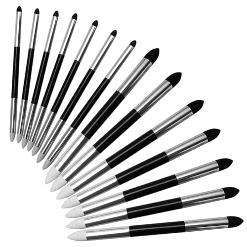 Clyictz Mischschwamm Stift Mischschwamm Stift Metall waschbar Skizze Reiben Schwamm Pinsel Kunst Skizze Stifte Clyictz Mischschwamm Stift Mischschwamm Stift Metall waschbar Skizze Reiben Schwamm Pinsel Kunst Skizze Stifte von Clyictz