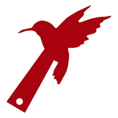 Clyictz Rote Brieftauben-Dekoration, Briefkasten-Flaggen-Dekoration, Acryl-Dekoration von Clyictz