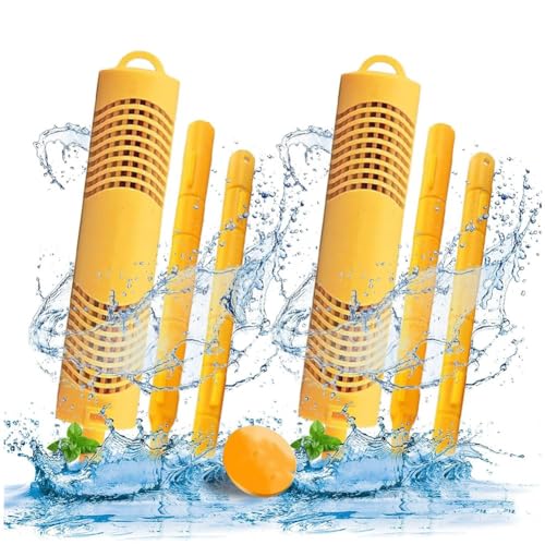 Clyictz Spa-Mineralstäbchen für Whirlpool-Versorgung, Spa-Whirlpool-Mineral-Stick-Einsätze, Filter, einfach zu bedienen, gelb, 2 Stück von Clyictz