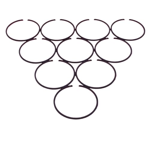 Clynex 10 Stück Kolbenringe, for, for Husqvarna, 353 350 Kettensäge, Ersatzteil, 45 mm x 1,2 mm, 537253002 Kettensägen-Kolbenring von Clynex
