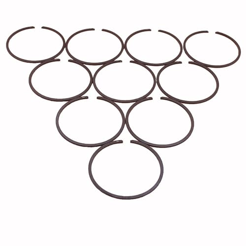 Clynex 10 Stück Los 34 mm 35 mm 37 mm 38 mm 40 mm 42,5 mm 44 mm 45 mm 46 mm 47 mm 50 mm 52 mm 54 mm x 1,2 mm Kolbenring, for Husqvarna, for Kettensäge Kettensägen-Kolbenring(37mm x 1.2mm) von Clynex