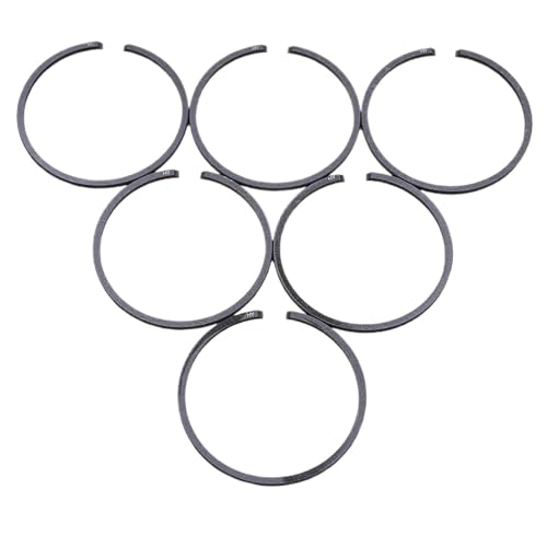 Clynex 4 6-teiliges 38 mm x 1,5 mm Kolbenring-Set, for Husqvarna 36 136 137 141 142 235P 235R 232L 240RJ 240RBD Kettensäge Freischneider Trimmer Kettensägen-Kolbenring(6PCS) von Clynex