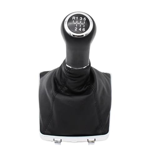 Clynex 5/6 Gang Auto Schaltknauf Abdeckung, for Opel, for Vauxhall, Astra H 2005-2009 Lever Stick Gaitor Boot Schaltknauf(BLACK 6-Speed) von Clynex