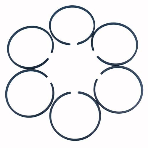 Clynex 50mm Kolbenring, for ATLAS, for COPCO, for COBRA TT 2 HUB BREAKER TAMPER Zylinder Kolben Ringe Teil Kettensägen-Kolbenring(6 PCS) von Clynex
