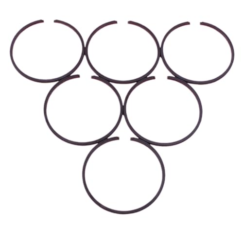 Clynex 6 Stück Kolbenringe, for FC55 FC75 FC85 HL45 HL75 KM55 KM85 MM55 Trimmer-Werkzeug, Motor-Ersatzteil, 34 mm x 1,5 mm Kettensägen-Kolbenring von Clynex