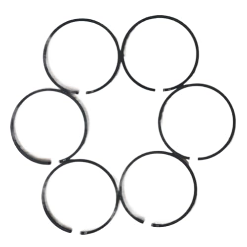 Clynex 6 stücke BC260 CG260 Pinsel Cutter Kolben Ringe 34mm 1,2 MM Dicke for 26cc Gras Trimmer Zylinder Teile Kettensägen-Kolbenring von Clynex