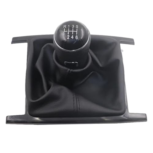 Clynex Auto Schaltknauf Kopf Getriebeabdeckung Schalthebel Stick, for Amarok 2010-2022 Handschalthebel Handball Schaltknauf(BLACK 6 speed) von Clynex