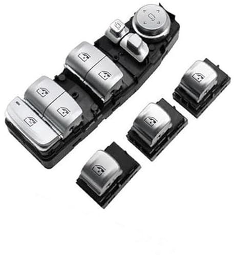 Clynex Fensterschalter, Fensterheber-Steuerknopf, for, 3 5 7 X5 X6 F30 F35 F25 F26 F07 F10 F18 F01 F02 Autofensterschalter(BLACK Model A 4pcs Set) von Clynex