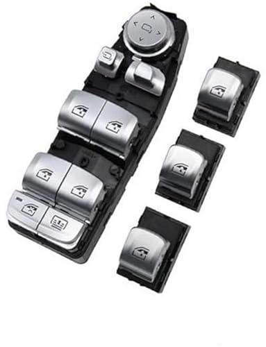 Clynex Fensterschalter, Fensterheber-Steuerknopf, for, 3 5 7 X5 X6 F30 F35 F25 F26 F07 F10 F18 F01 F02 Autofensterschalter(BLACK Model B 4pcs Set) von Clynex