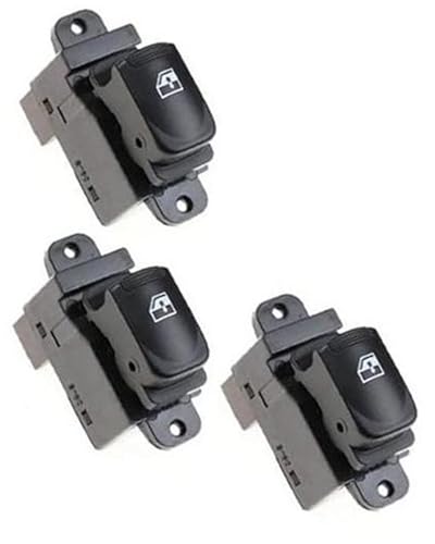 Clynex Fensterschalter 93570-1E110 Elektrischer Hauptfensterschalter Heber Glassteuerknopf 93580-1E000, for Hyundai, Accent 2007-2010 Autofensterschalter(BLACK Onecolor) von Clynex
