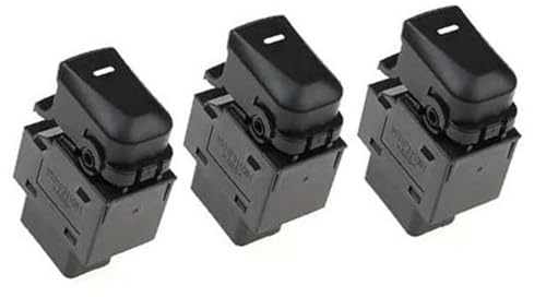 Clynex Fensterschalter 93580-2S000 Beifahrer-Fensterheber-Steuerschalterknopf Auto 935802S000, for Hyundai, Ix35 Tucson Ix Autofensterschalter(BLACK 3 Pcs) von Clynex