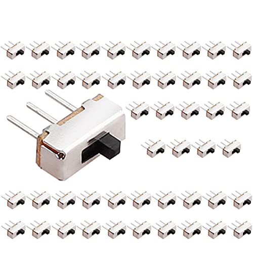 CLDIY Vertikal Schiebeschalter High Knob 3 Pin 2 Position 1P2T SPDT mit PCB Panel für Arduino 0,5 Amp, 50V DC, 2 mm, 50Pcs CLDIY Vertikal Schiebeschalter High Knob 3 Pin 2 Position 1P2T SPDT mit PCB Panel für Arduino 0,5 Amp, 50V DC, 2 mm, 50Pcs von Clyxgs