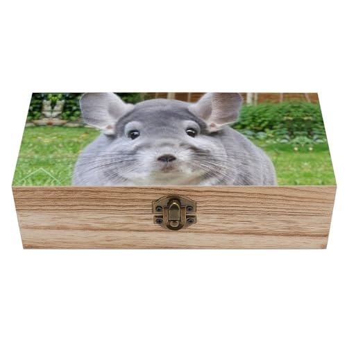 Cmagnifico Quadratische Holzkiste, Chinchilla Camerons Aufbewahrungsbox aus Holz, dekorative Holzkiste für Sammlerstücke Cmagnifico Quadratische Holzkiste, Chinchilla Camerons Aufbewahrungsbox aus Holz, dekorative Holzkiste für Sammlerstücke von Cmagnifico